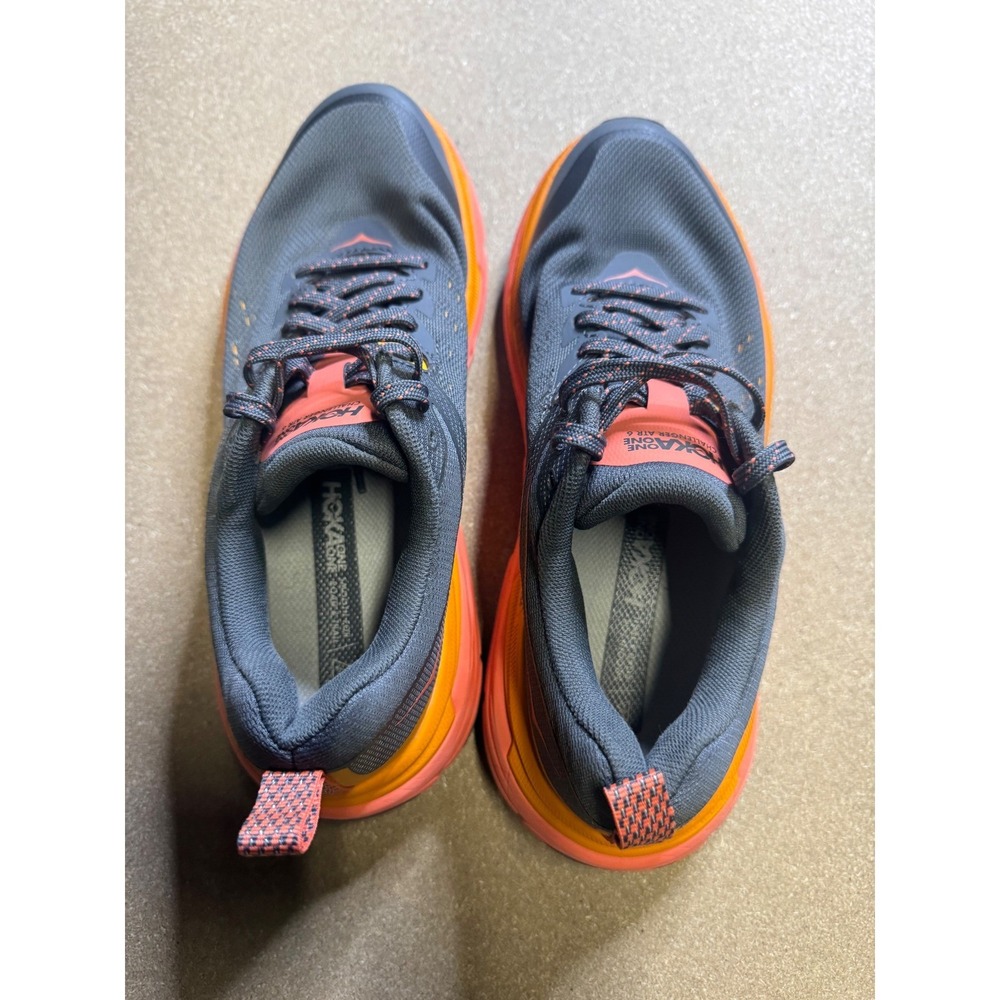 Hoka One One Womens Challenger ATR 7 Trail Running Shoes Grey Orange Size 7.5B - Picture 7 of 9